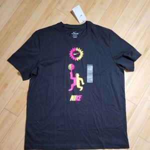 Nike T-Shirt XL Men's Dri Fit Black Festival Basketball DR1277 010